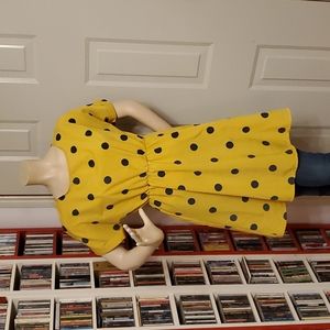 Yellow Polkadot Dress